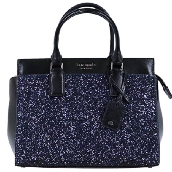 Kate Spade Cameron Crossbody Navy Blue Glitter Purse